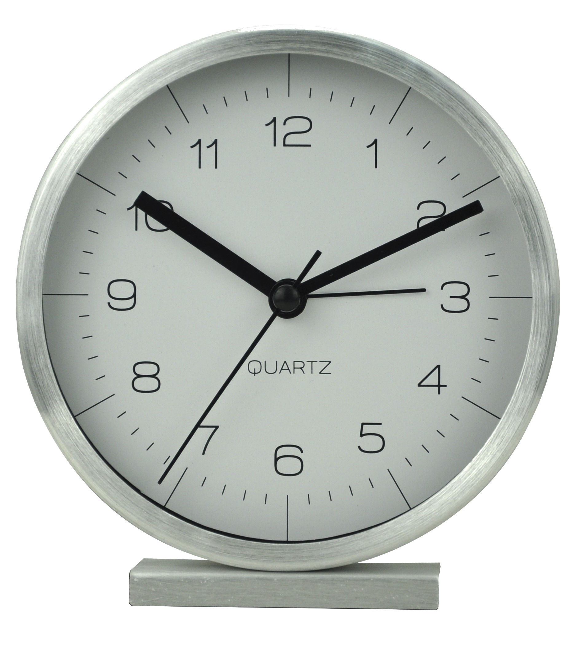 technoline Quarzwecker Modell A, silber