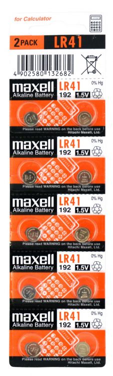 LR41 Maxell Electronic-Batterie, 10er Blister