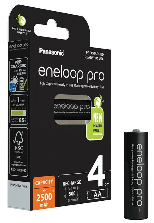 Panasonic eneloop PRO NEW! BK-3HCDE AA 2500mAh