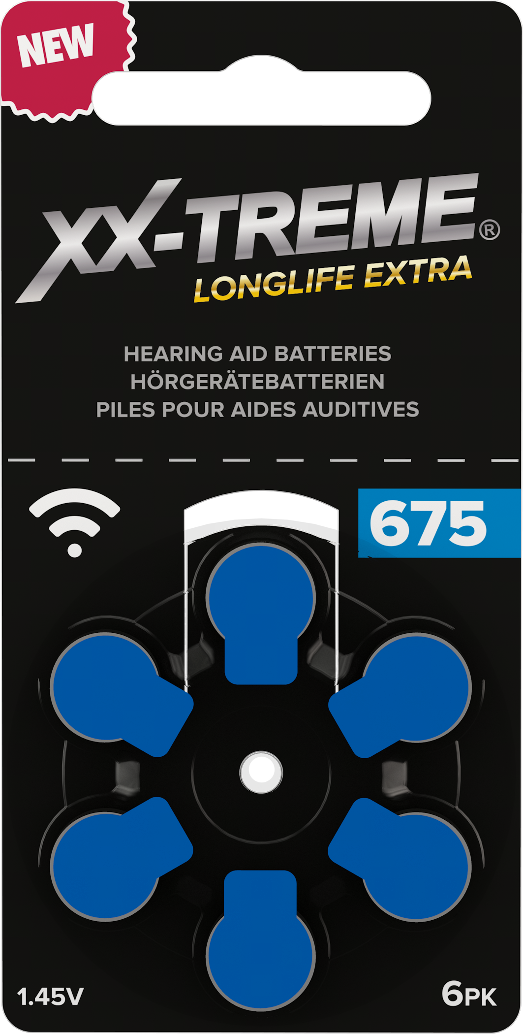Hörgerätebatterie 675 XX-Treme Longliife Extra 6er Blister