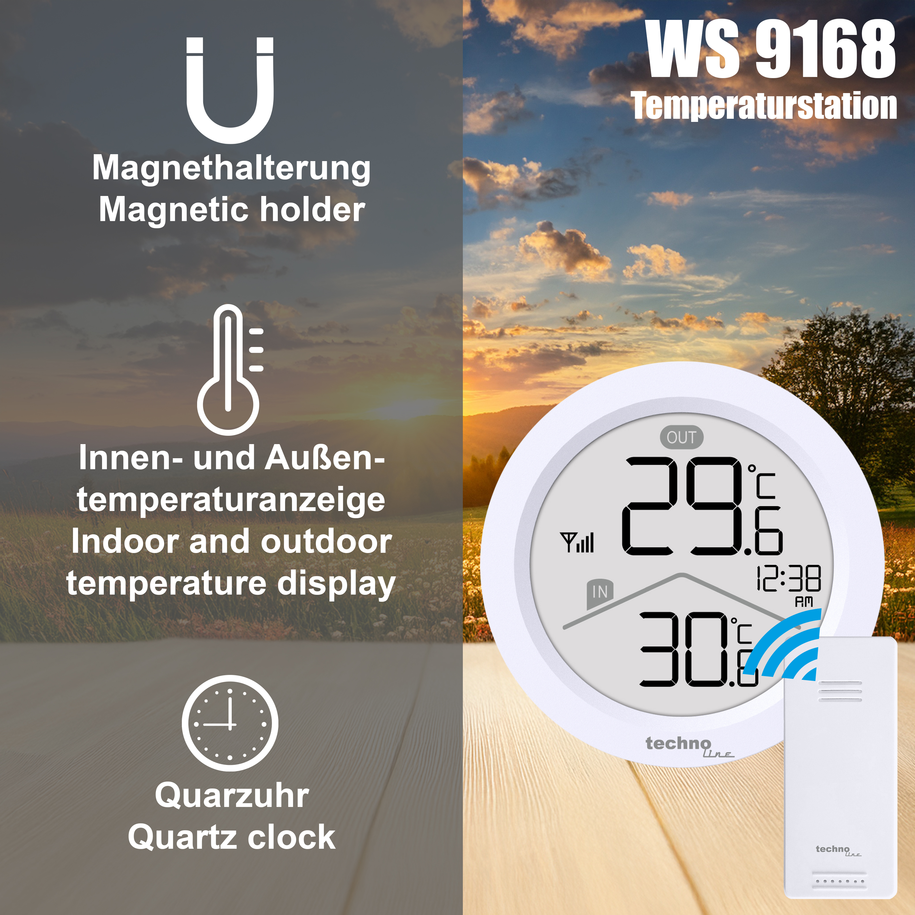 WS 9168 technoline Temperaturstation