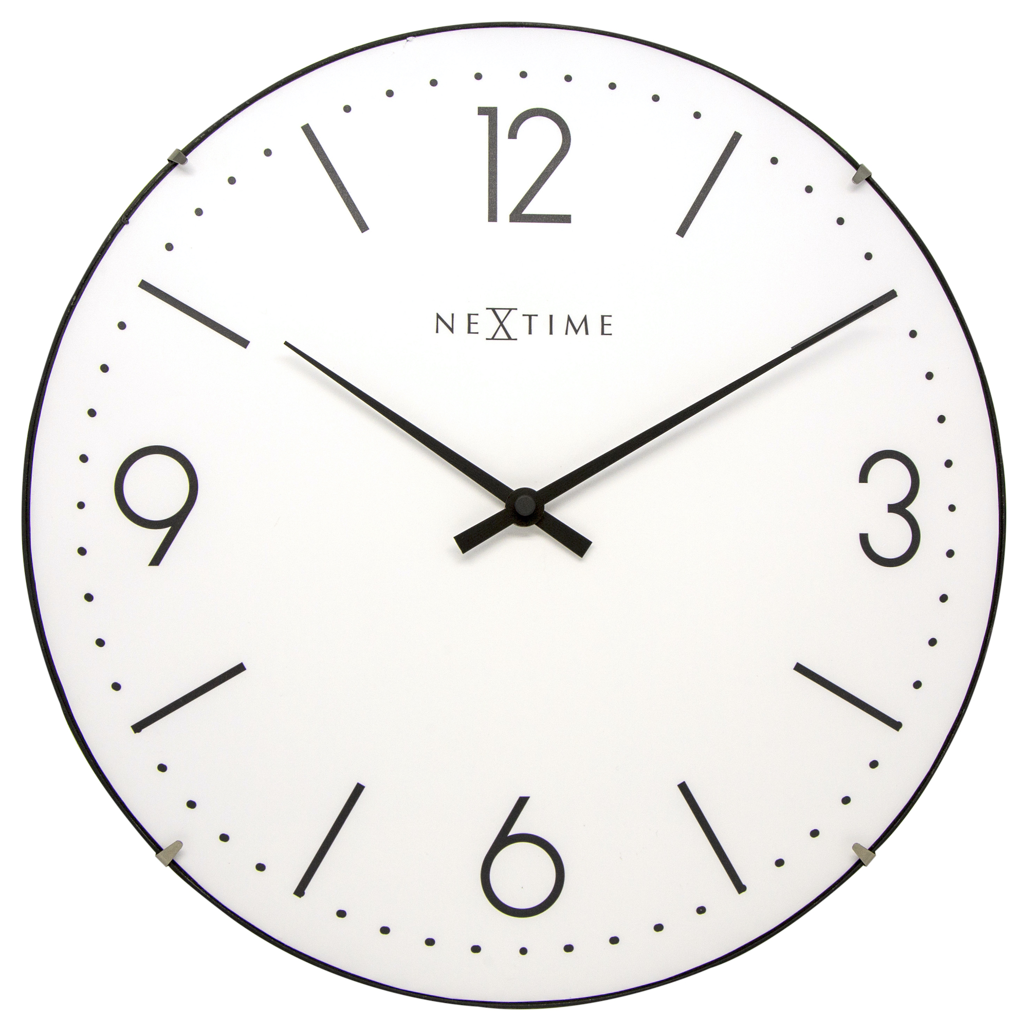 Nextime Wanduhr 3157WI Basic Dome, Ø = 35cm