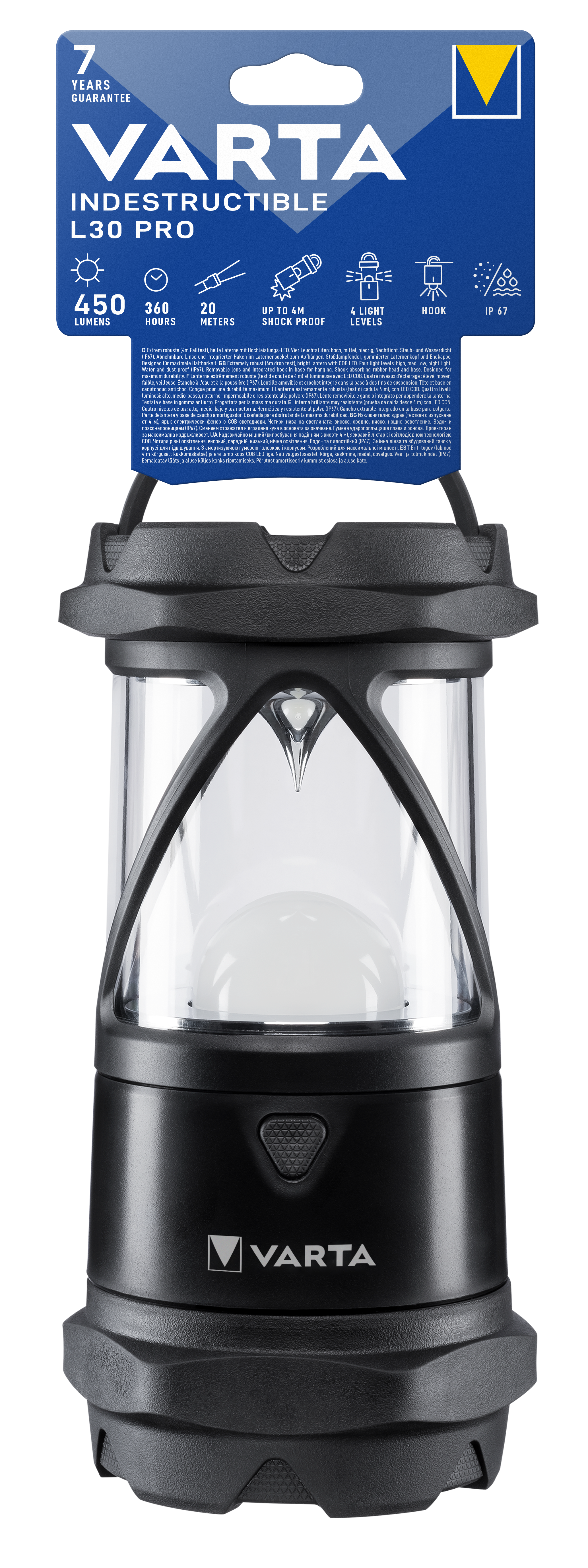 T18761 Varta Indestructible Latern L30 Pro 6AA