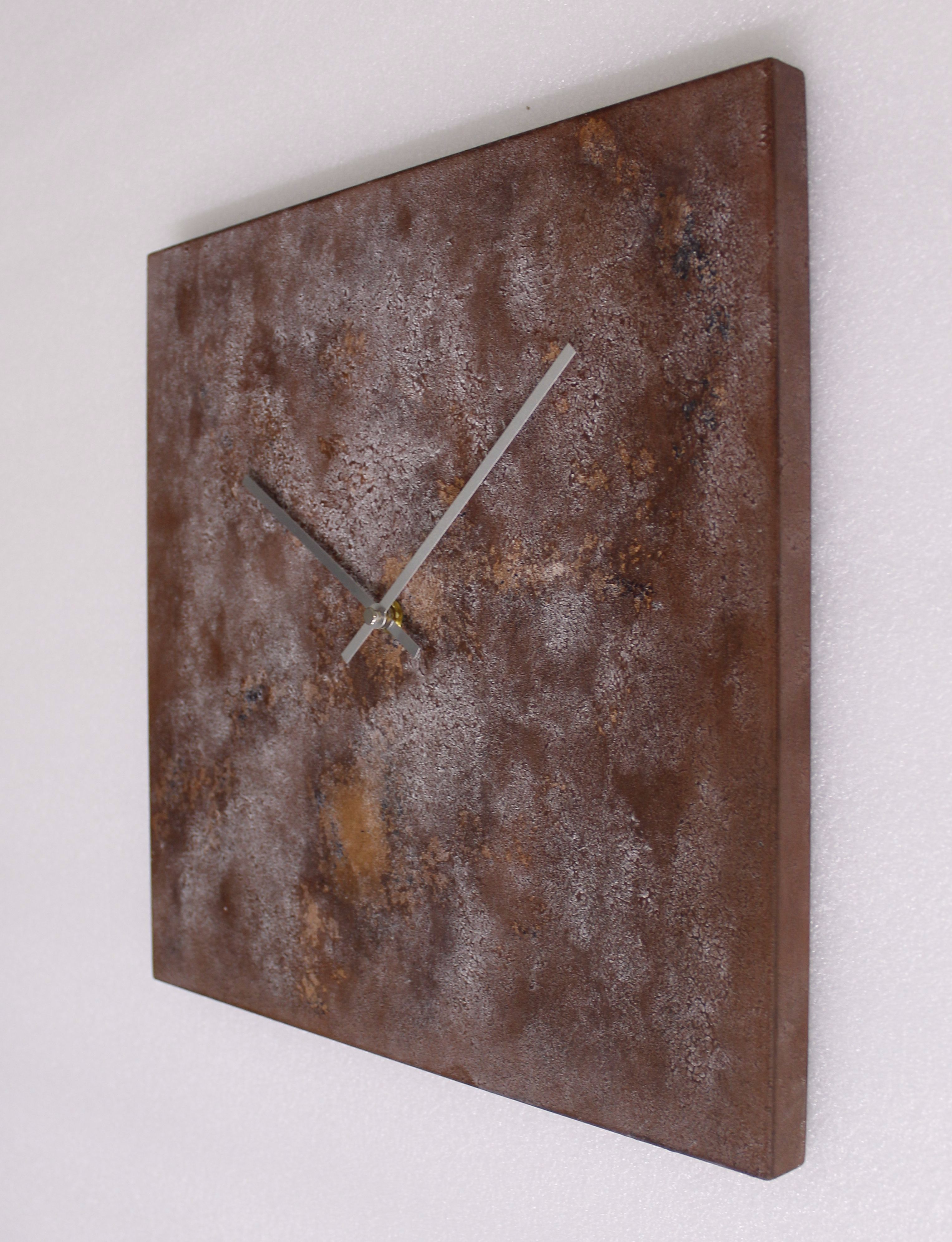 WT7036 technoline Quarz-Wanduhr in Rostoptik
