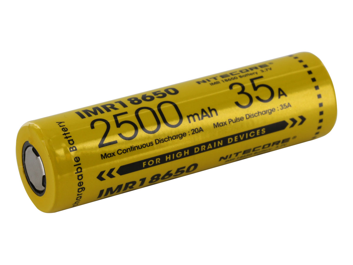 Nitecore Li-Ion Akku IMR18650-2500 3,7V 2500mAh