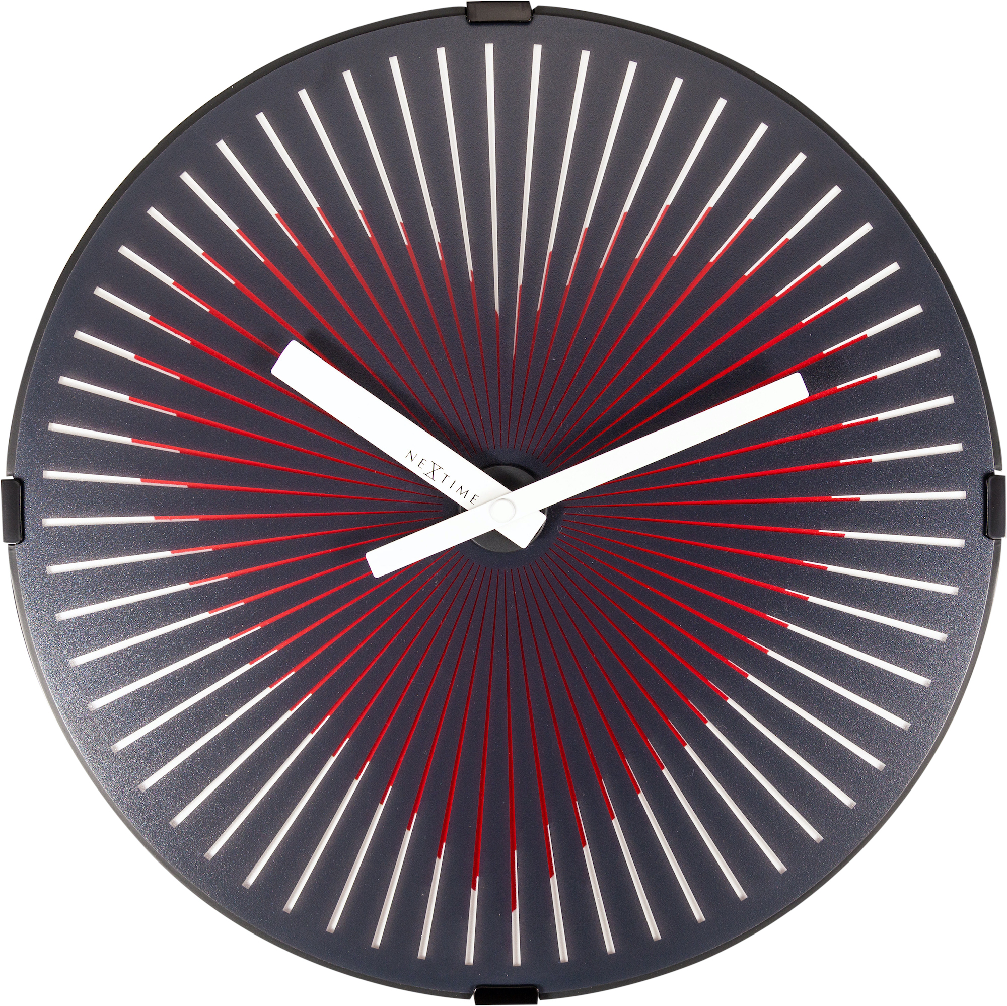 Nextime Wanduhr Motion Heart Red 3221