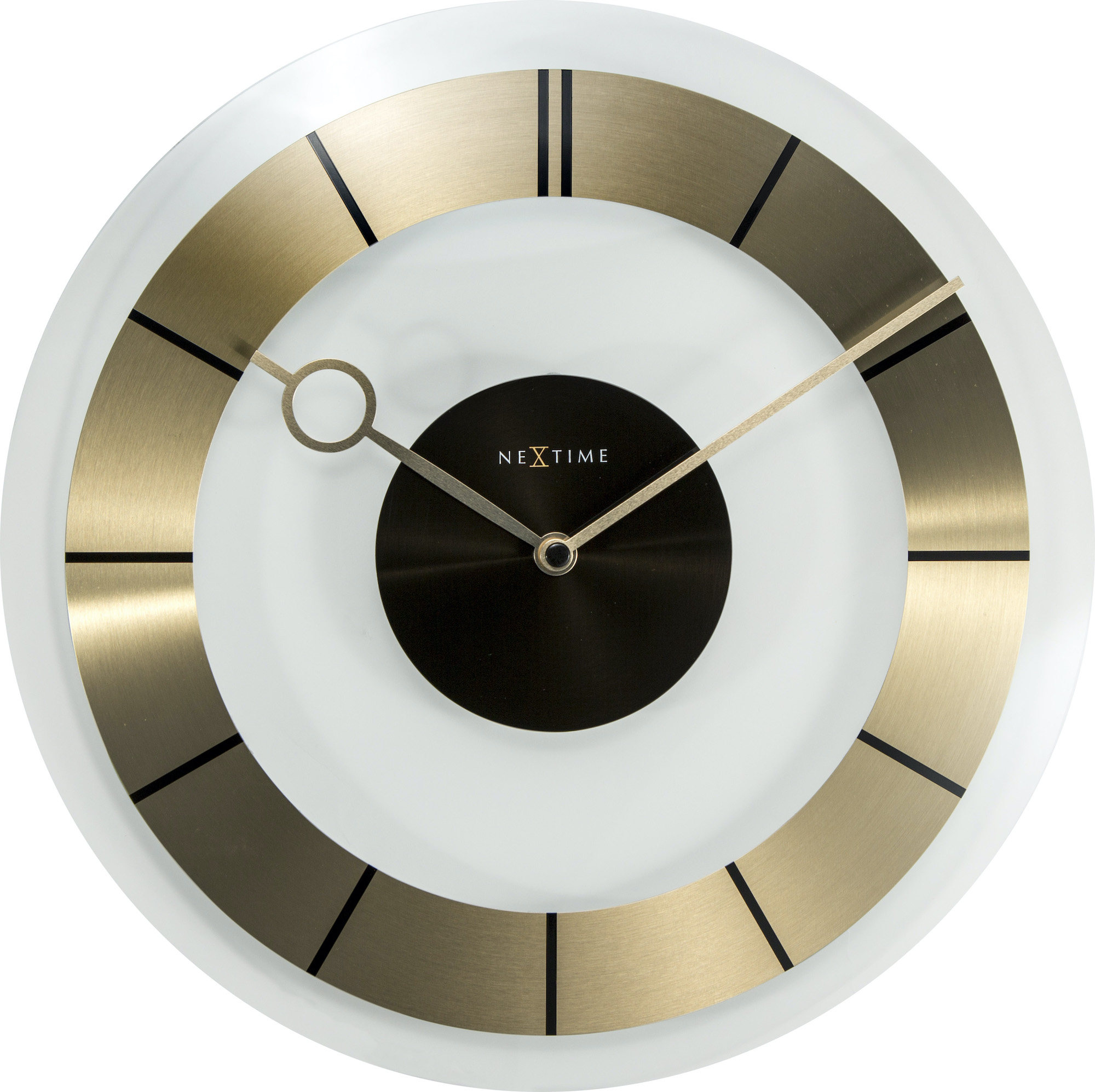 Nextime Wanduhr 2790GO Retro Gold, Ø = 31cm