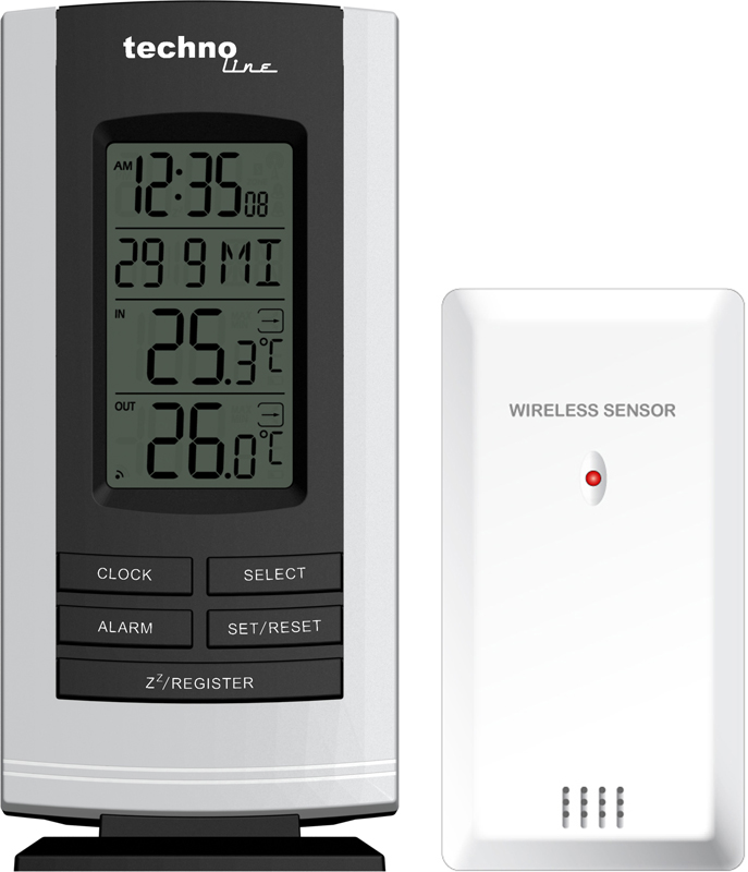 WS9180_sw-si_F_Sensor WS 9180 technoline Temperaturstation