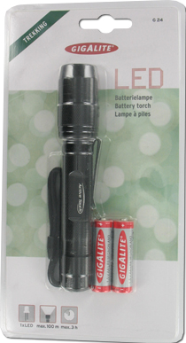 CS_G24 Mellert Gigalite G24 Trekking LED-Stablampe, schwarz