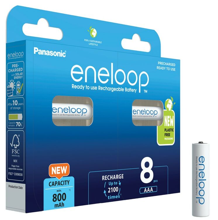 Panasonic eneloop NEW!  BK-4MCDE AAA 800mAh