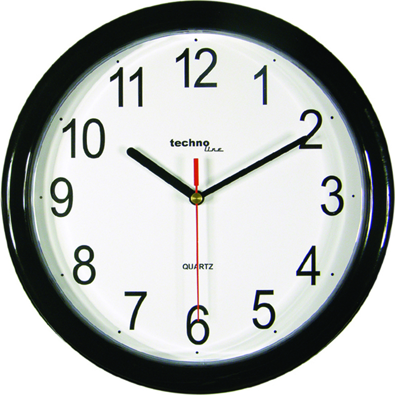 WT 600 technoline Quarz-Wanduhr Ø=25cm