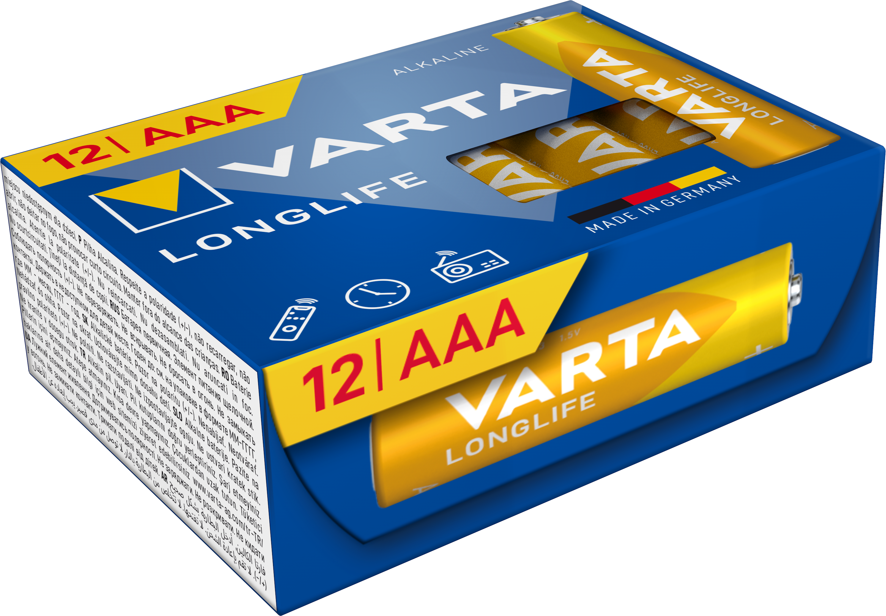 V4103 Varta Longlife  Batterie AAA Cube 12