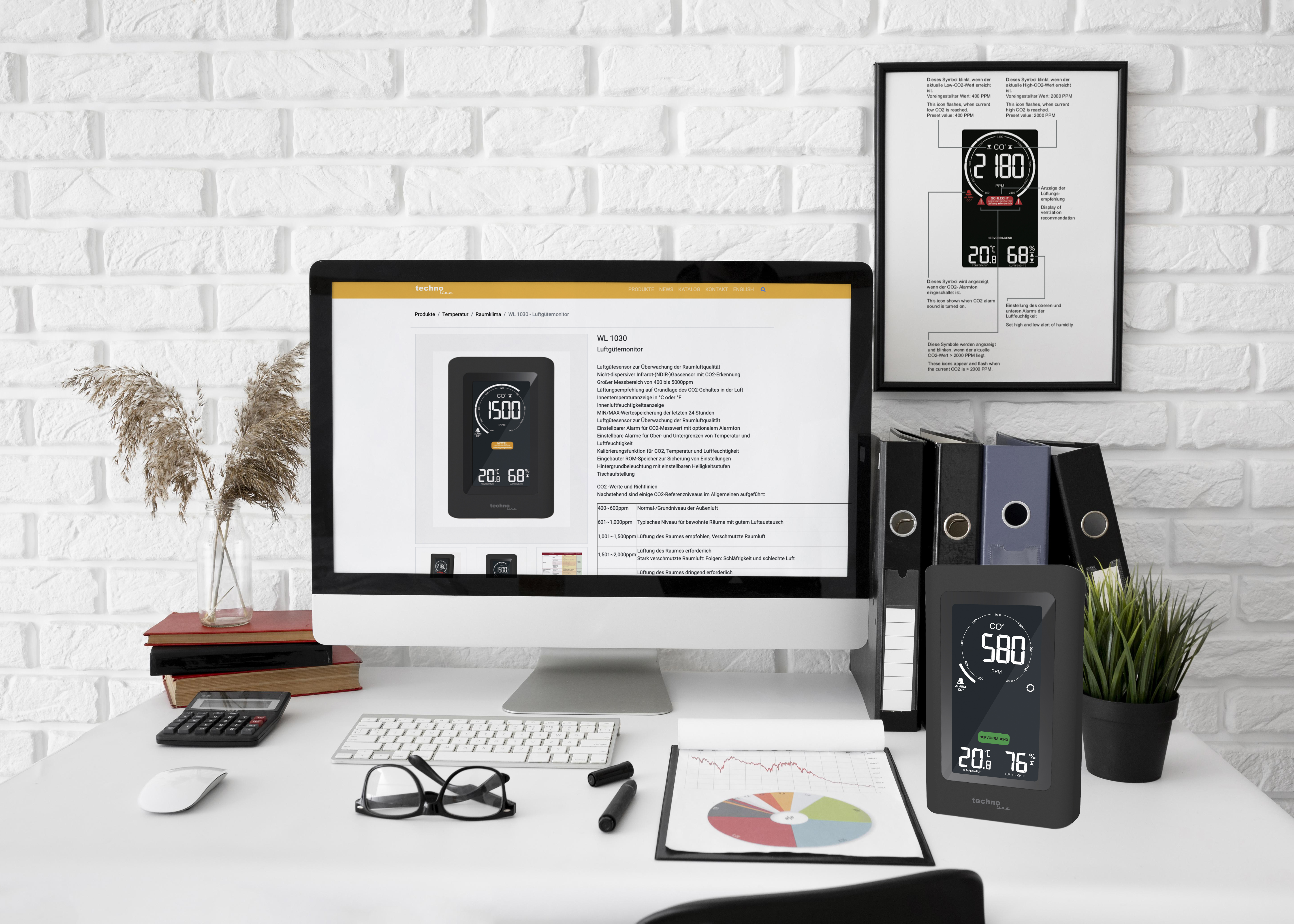 WL 1030 technoline CO2-Messgerät