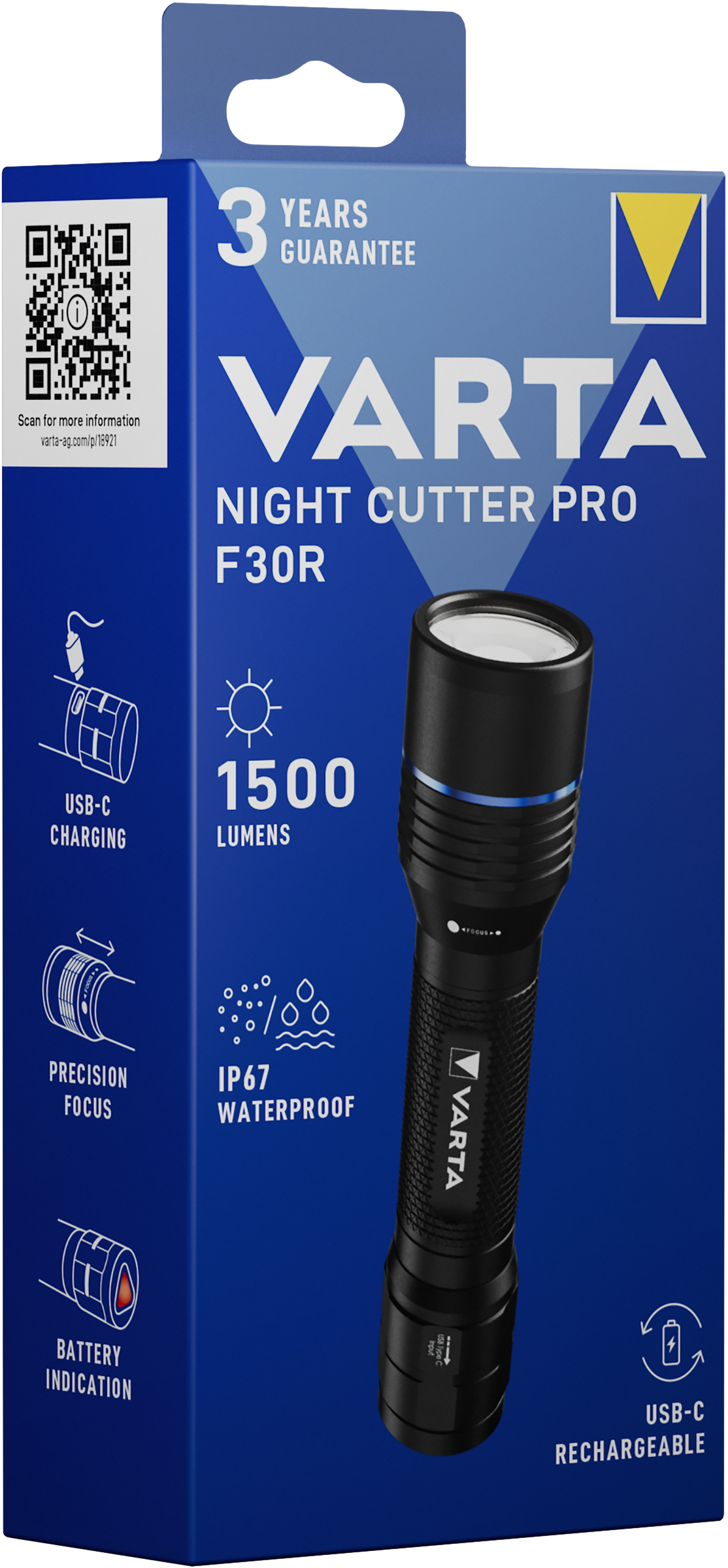 T18921 Varta Night Cutter Pro F30R mit Akku