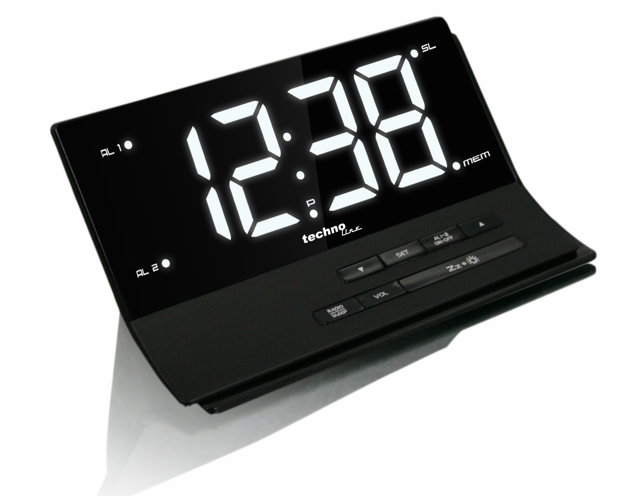 WT482_L WT 482 - technoline Funkuhr mit Radio-Wecker