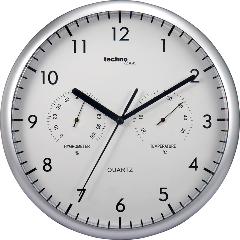 WT 650 technoline Quarz-Wanduhr, Ø=26cm