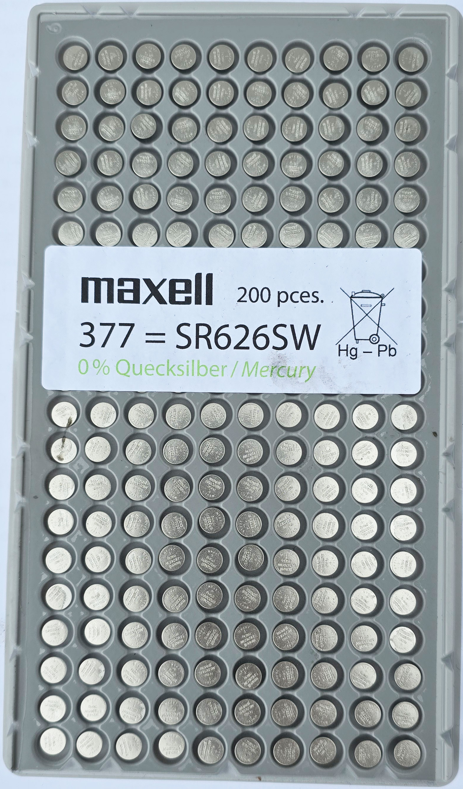 377/SR626SW Maxell Uhrenbatterie