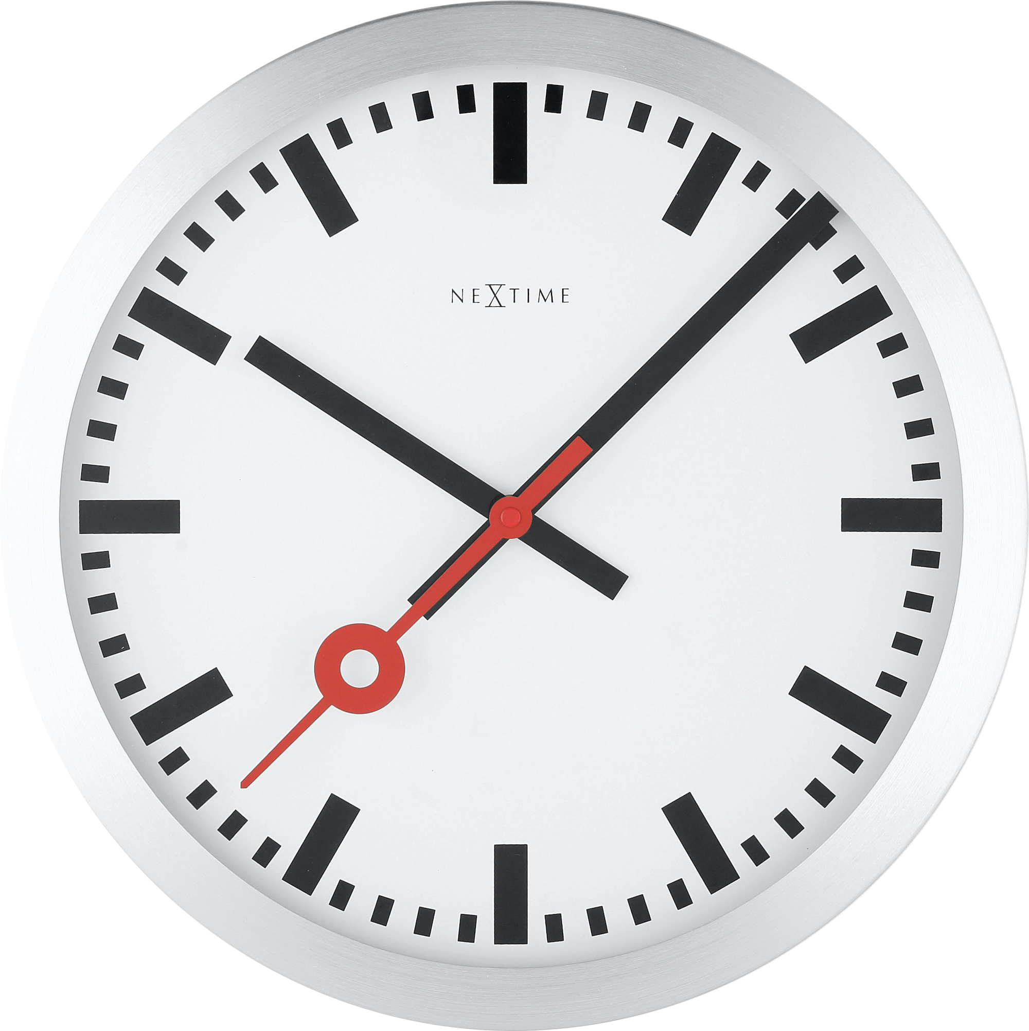 Nextime Quarz-Wanduhr Station 3999ST, Ø = 35cm