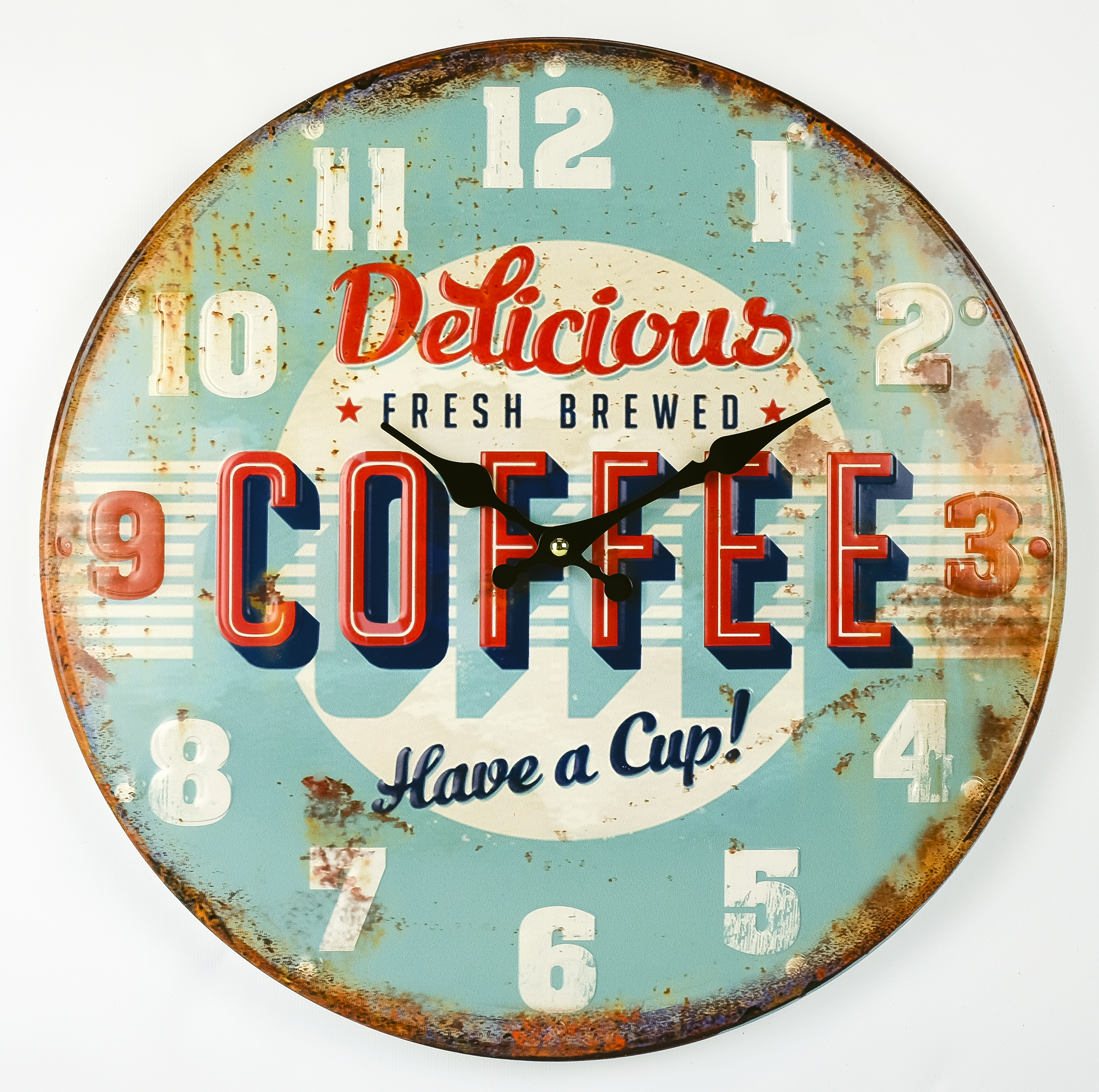 WT5020 technoline Metall-Quarzwanduhr Coffee