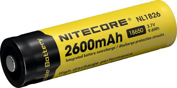 Nitecore Li-Ion Akku 18650 NL1826 3,7V 2600mAh