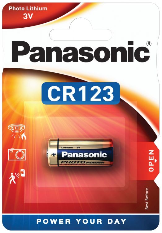 CR123A Panasonic Photobatterie